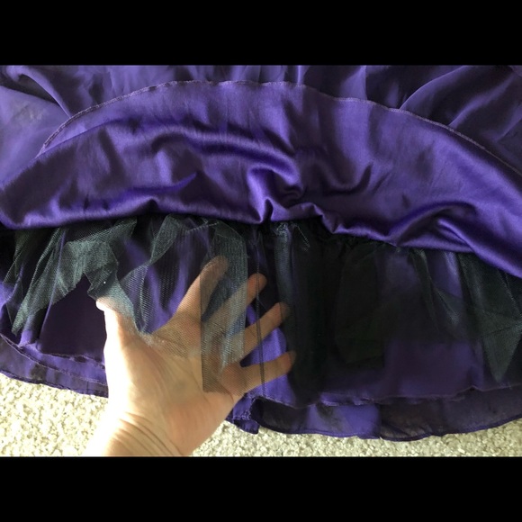 Windsor sequins Rhinestones strapless Purple dress size 7 - Picture 11 of 15